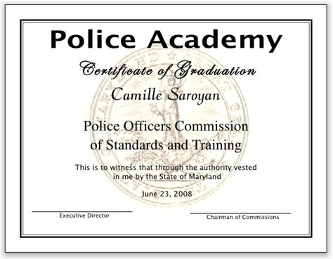 COP – Training Certificates .